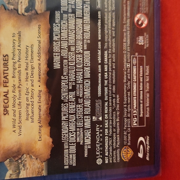 🌲 NWT 10,000 BC Blu-ray movie - Picture 5 of 5